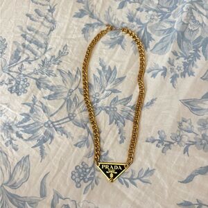 Prada Gold-Tone Chain Necklace